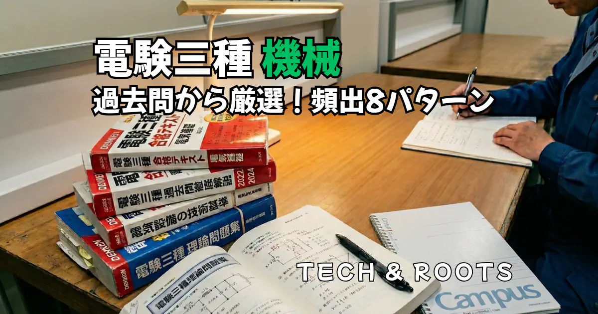 電験三種【機械】合格のための頻出パターン分析！直近6回の過去問から傾向と対策を徹底解説