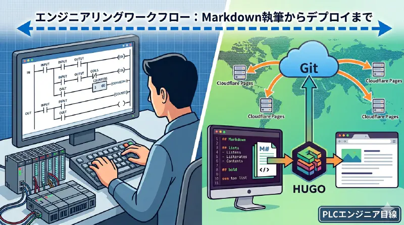 「サイト公開」の裏側をPLCエンジニア目線で読み解く——Markdown執筆からデプロイまでの全工程