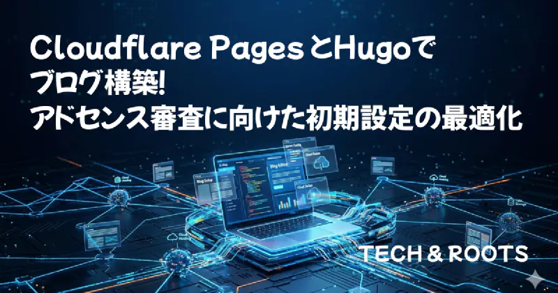 Cloudflare Pages + Hugoでブログ構築！アドセンス審査に向けた初期設定の最適化