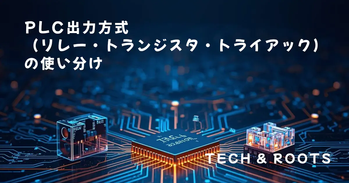 PLCリレー出力・トランジスタ出力・トライアック出力の違いと選び方【現役エンジニア解説】